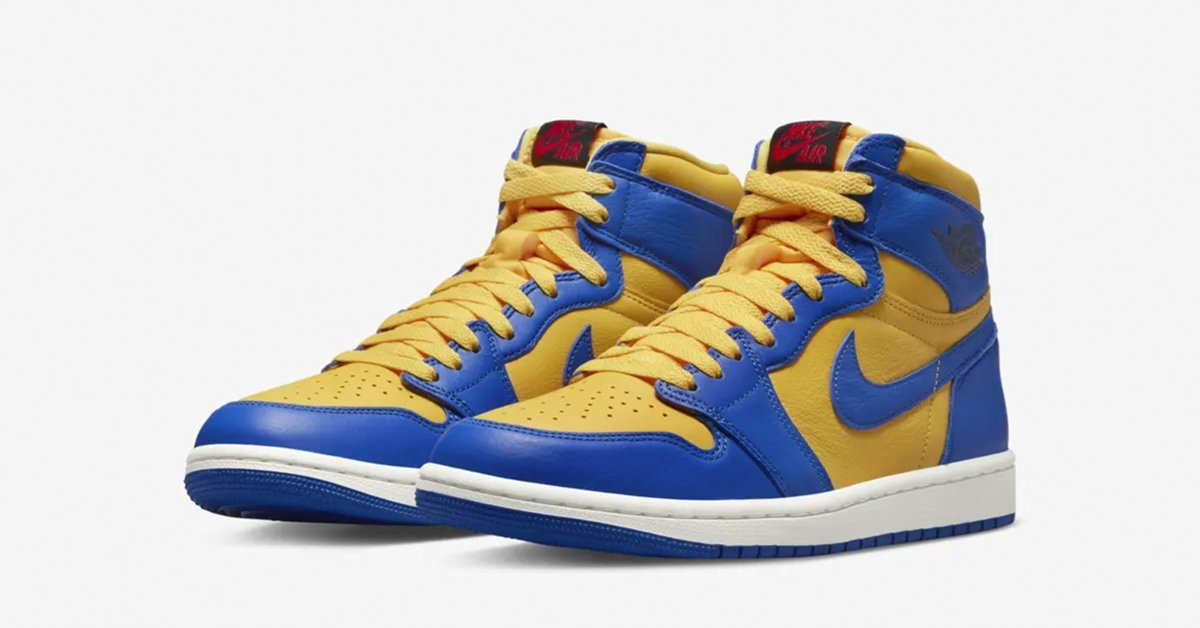Nike Air Jordan 1 High Blå Gul FD2596-700