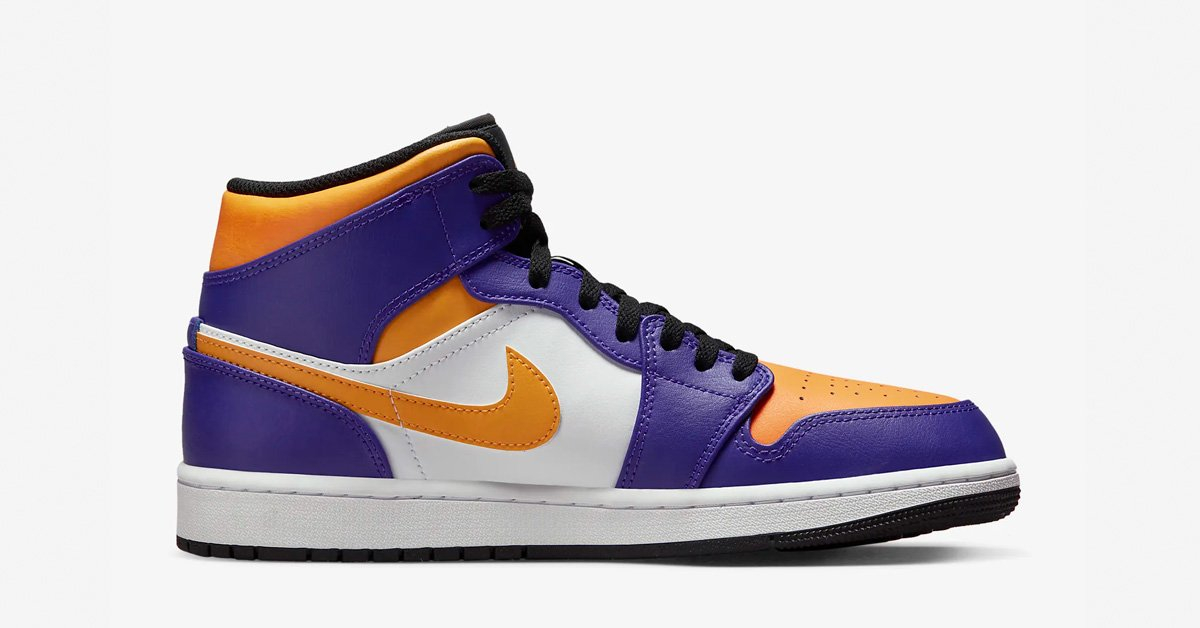 Nike Air Jordan 1 Mid Gul Lilla DQ8426-517
