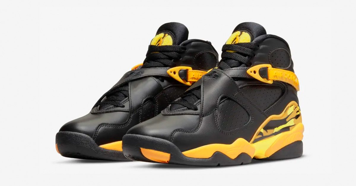 Nike Air Jordan 8 Sort Gul CI1236-007