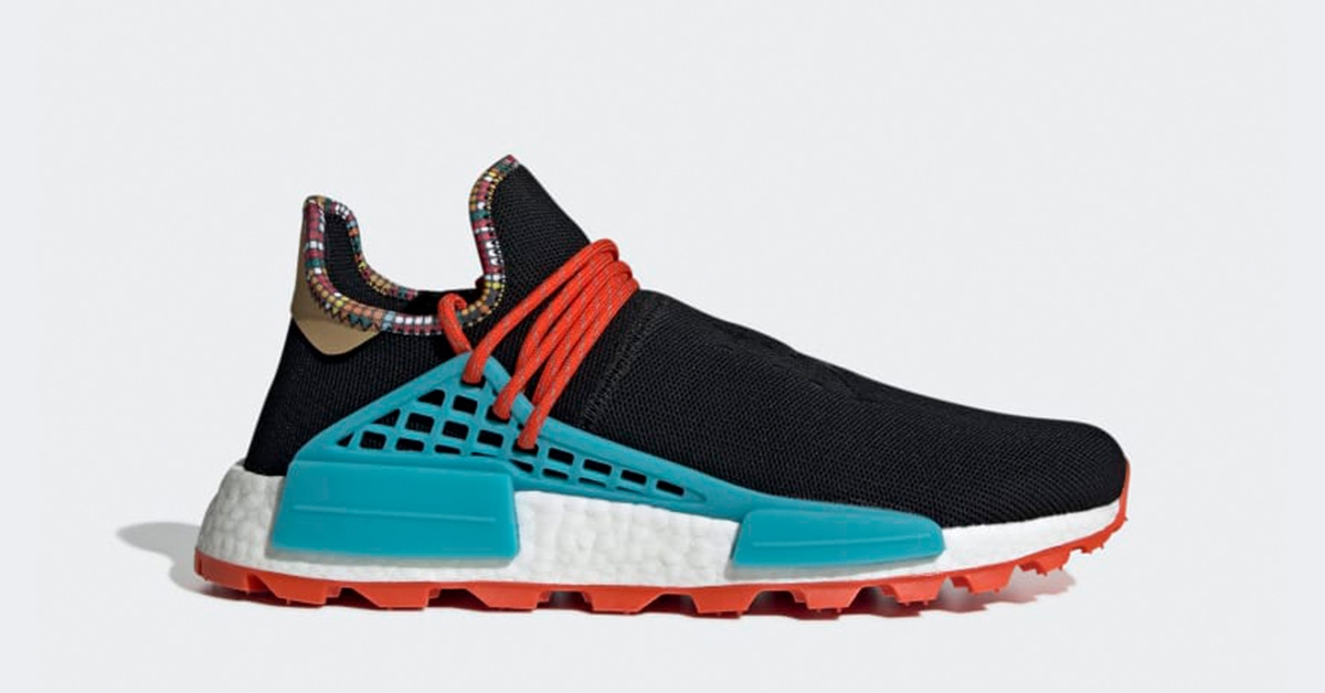 Pharrell Williams x Adidas Solar Hu NMD Sort Blå - Cool