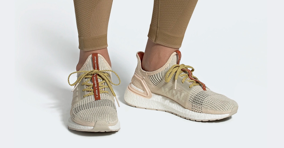 Wood Adidas UltraBoost 19 Linen Cool Sneakers